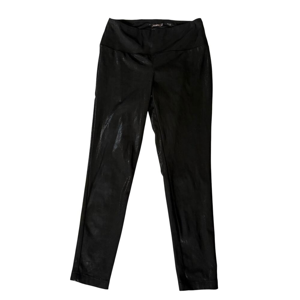 J. McLaughlin Faux Leather Leggings Blck Pull On Stretch Skinny Pants S Gorpcore